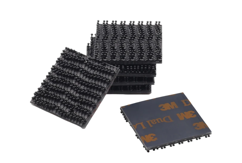 3M Dual Lock selbstklebendes doppelseitiges Klettverschlussband 25.4x25.4mm 6 Stk. schwarz 