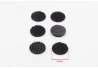 3M Dual Lock selbstklebendes doppelseitiges Klettverschlussband  Ø20mm 6 Stk. schwarz 