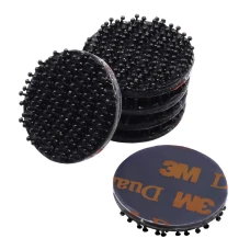 3M Dual Lock selbstklebendes doppelseitiges Klettverschlussband  Ø20mm 6 Stk. schwarz