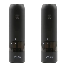 dRio AKU Elektrische Salz- und Pfeffermühle - schwarz 2 Stk.