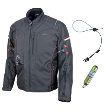 Hit-Air HS-6 Airbag Jacke schwarz rot