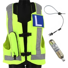 Hit-Air MLV 2 Airbagweste gelb reflektierend für Fahrschulen