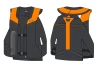 Hit-Air MLV 2 Airbagweste limitierte Edition schwarz und orange für Biker