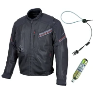 Hit-Air MX-9 airbag mesh jacket black