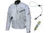 Hit-Air MX-9 airbag mesh jacket light gray