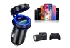 SEFIS Z6 2x USB-Buchse - Autoladegerät 30W QC 3.0 USB-A und USB-C Metall 