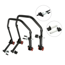 SEFIS D20 klappbarer Universal-Motorradständer - SET Front und Heck - V-Aufnahme / Standard