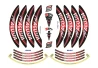SEFIS PREMIUM ST 1 zweiteilige Felgenaufkleber MV Agusta für Motorrad
