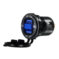 SEFIS 2x USB-A Steckdose - Ladegerät 36W QC 3.0