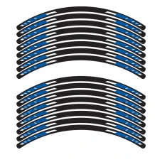 SEFIS Satz 4-teiliger Felgenaufkleber EASY blau