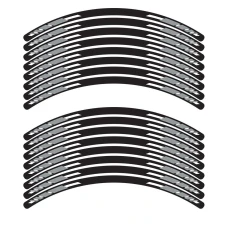 SEFIS Satz 4-teiliger Felgenaufkleber EASY grau