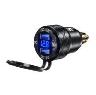 SEFIS 2x USB Steckdose - Ladegerät DIN HELLA QC 3.0 USB-A 