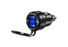SEFIS 2x USB Steckdose - Ladegerät DIN HELLA QC 3.0 USB-A für Motorrad