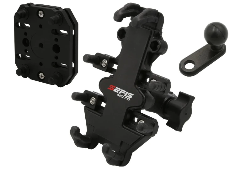 SEFIS SPINE L ganzmetall Outdoor-Halter unter den Rückpiegel mit Anti-Shock-Adapter für Motorrad
