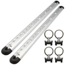 SEFIS ALU Ankerleiste  AirLine 2x50cm silber + 4 Stk. Ösen in die AirLine-Leiste