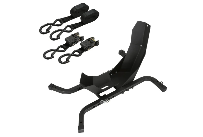 SEFIS C21 Transportständer + SEFIS Befestigungsgurte mit Ratsche 25mm x 5m 2 Stück für Motorrad