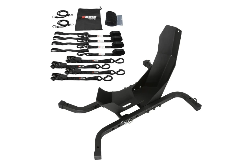 SEFIS C21 Transportständer + SEFIS SET 25 Spanngurte für Motorrad