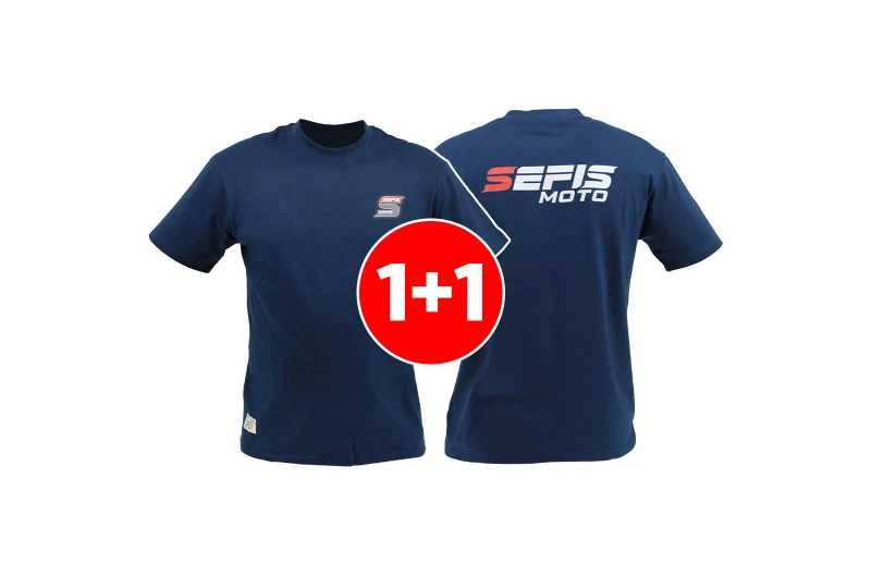 SEFIS Street T-Shirt blau 1+1 für Biker