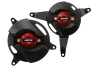 SEFIS CNC Motorschutzdeckel Kawasaki Z900 2017-2025 Rot für Motorrad