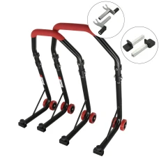 SEFIS D18 Motorradständer Set Vorder- und Hinterrad - rot - 2in1 / Standard SEFIS D18 Motorradständer Set Vorder- und Hinterrad - rot - 2in1 / Standard