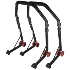SEFIS D18 Motorradständer Set Vorder- und Hinterrad für 125cc-450cc - schwarze SEFIS D18 Motorradständer Set Vorder- und Hinterrad für 125cc-450cc - schwarze