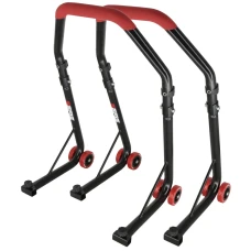 SEFIS D18 Motorradständer Set Vorder- und Hinterrad für 125cc-450cc - rot SEFIS D18 Motorradständer Set Vorder- und Hinterrad für 125cc-450cc - rot