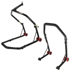 SEFIS D18 Motorradständer Set Lenkkopf und Hinterrad - Schwarz SEFIS D18 Motorradständer Set Lenkkopf und Hinterrad - Schwarz