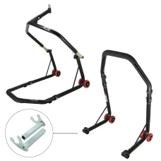 SEFIS D18 Motorradständer Set Lenkkopf und Hinterrad - racing - Schwarz SEFIS D18 Motorradständer Set Lenkkopf und Hinterrad - racing - Schwarz