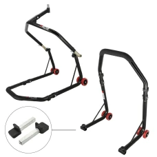 SEFIS D18 Motorradständer Set Lenkkopf und Hinterrad - standart - Schwarz SEFIS D18 Motorradständer Set Lenkkopf und Hinterrad - standart - Schwarz