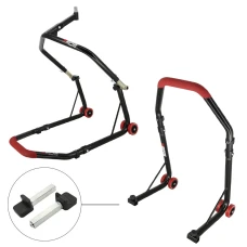 SEFIS D18 Motorradständer Set Lenkkopf und Hinterrad - standart - Rot SEFIS D18 Motorradständer Set Lenkkopf und Hinterrad - standart - Rot