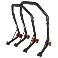 SEFIS D18 Motorradständer Set Vorder- und Hinterrad - schwarz SEFIS D18 Motorradständer Set Vorder- und Hinterrad - schwarz