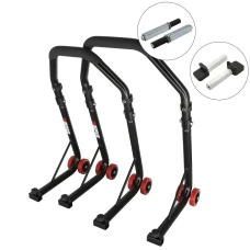 SEFIS D18 Motorradständer Set Vorder- und Hinterrad - schwarz - Single / Standard SEFIS D18 Motorradständer Set Vorder- und Hinterrad - schwarz - Single / Standard