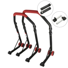 SEFIS D18 Motorradständer Set Vorder- und Hinterrad - rot - Dorn / Standard SEFIS D18 Motorradständer Set Vorder- und Hinterrad - rot - Dorn / Standard