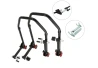 SEFIS D20 klappbarer Universal-Motorradständer - SET Front und Heck - V-Aufnahme / Racing (Haken) für Motorrad
