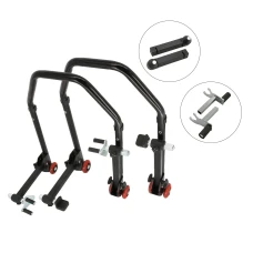 SEFIS D20 klappbarer Motorradständer SET Vorder- und Hinterrad - Dorn / 2in1 für Honda CMX 500/1100 Rebel