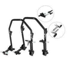 SEFIS D20U klappbarer mobiler universeller Motorradständer - SET Front und Heck - V-Aufnahme / 2in1 SEFIS D20U klappbarer mobiler universeller Motorradständer - SET Front und Heck - V-Aufnahme / 2in1
