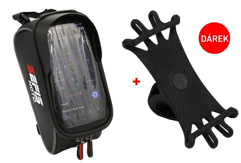 SEFIS D2 wasserdichter Telefonhalter mit Tasche für Fahrräder + Gratis Flex Telefonhalter 