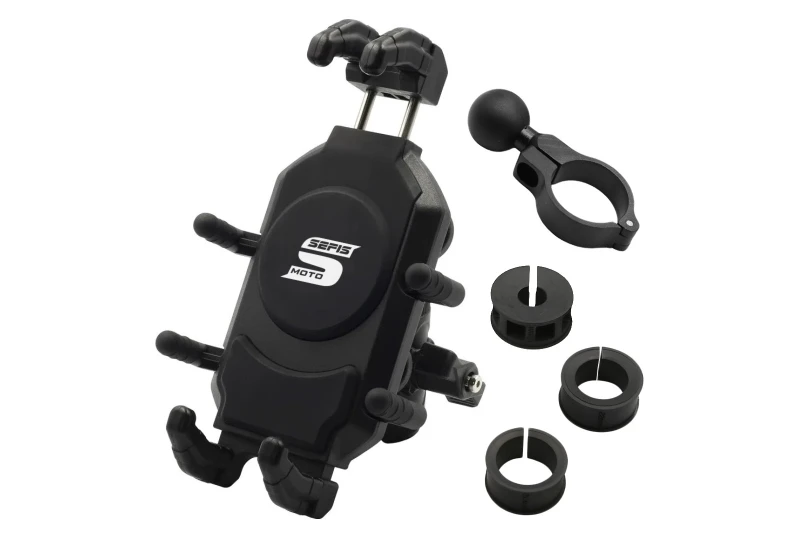 SEFIS Bind robuster Telefonhalter mit Anti-Shock-Adapter für Motorrad