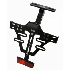 SEFIS Mark Uni-Kennzeichenhalter mit LED-Beleuchtung für Motorräder