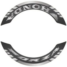 SEFIS zweiteilige Felgenaufkleber HONDA Forza carbon-grau