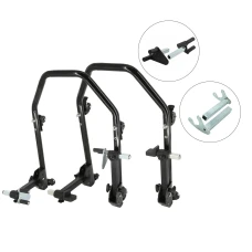 SEFIS D20U klappbarer mobiler universeller Motorradständer - SET Front und Heck - V-Aufnahme / Racing (Haken) SEFIS D20U klappbarer mobiler universeller Motorradständer - SET Front und Heck - V-Aufnahme / Racing (Haken)