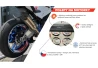 SEFIS PREMIUM ST 1 zweiteilige Felgenaufkleber - rot für Motorrad