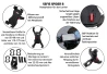 SEFIS Spider B Handyhalter für den Lenker am Roller für Motorrad