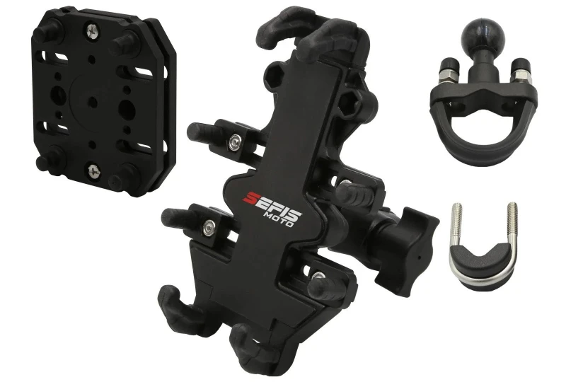 SEFIS SPINE T ganzmetall Outdoor-Halter mit Klemme und Anti-Shock-Adapter für BMW R1200GS für Motorrad