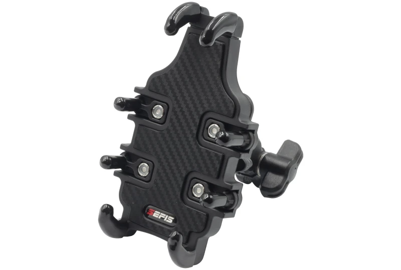 SEFIS Grab robuster ABS-Telefonhalter mit Anti-Shock-Adapter für Fahrrad oder Roller für Motorrad