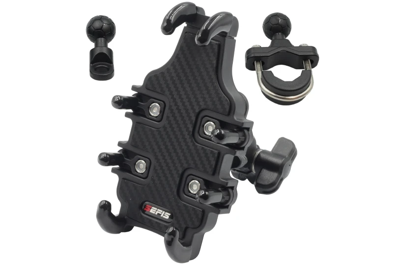 SEFIS Grab robuster ABS-Telefonhalter mit Anti-Shock-Adapter für Motorrad