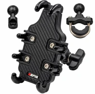 SEFIS Grab robuster ABS-Telefonhalter mit Anti-Shock-Adapter