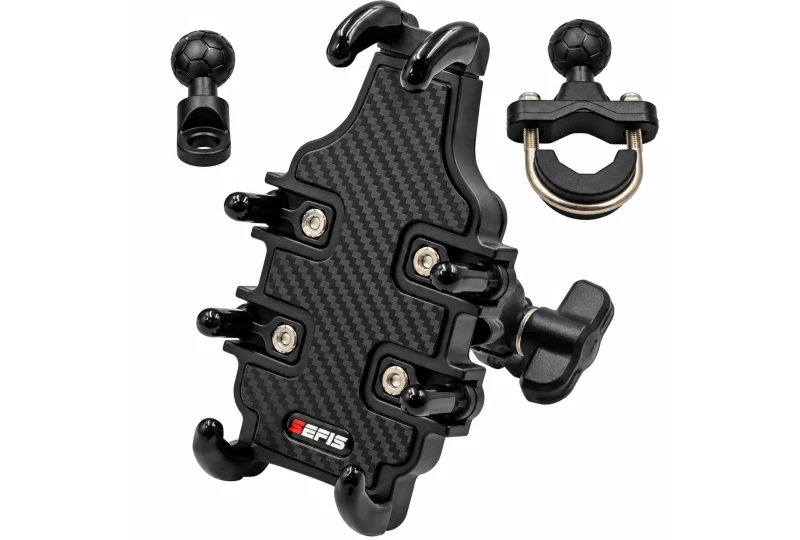 SEFIS Grab robuster ABS-Telefonhalter mit Anti-Shock-Adapter für Motorrad