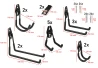 SEFIS Metall-Wandhaken-Set, 14 Stk. zur Werkstatt