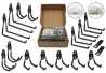 SEFIS Metall-Wandhaken-Set, 14 Stk. zur Werkstatt